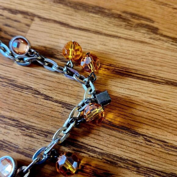 VERA WANG Y Drop Crystal Long Length Necklace STATEMENT MAKING - Picture 8 of 14